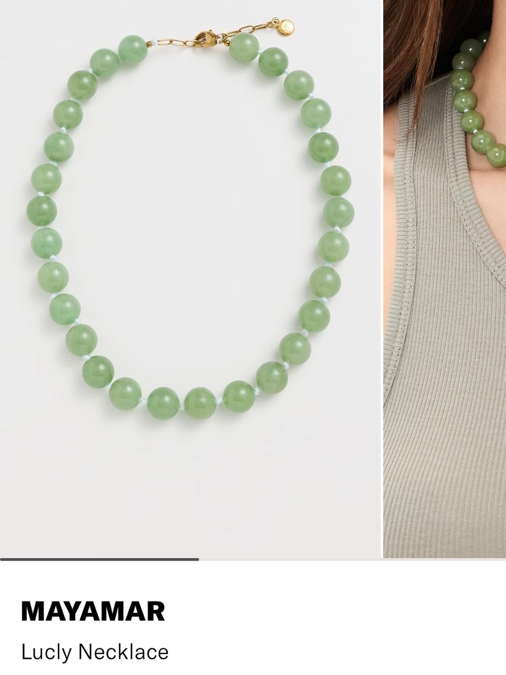 Mayamar Lucly Necklace Color Green